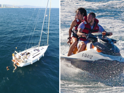 Jetski + Voilier