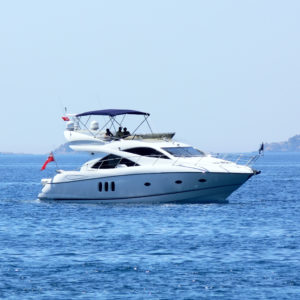 Yacht on the Mediterranean Sea