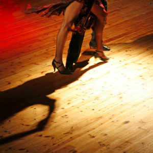 Couple dancing tango